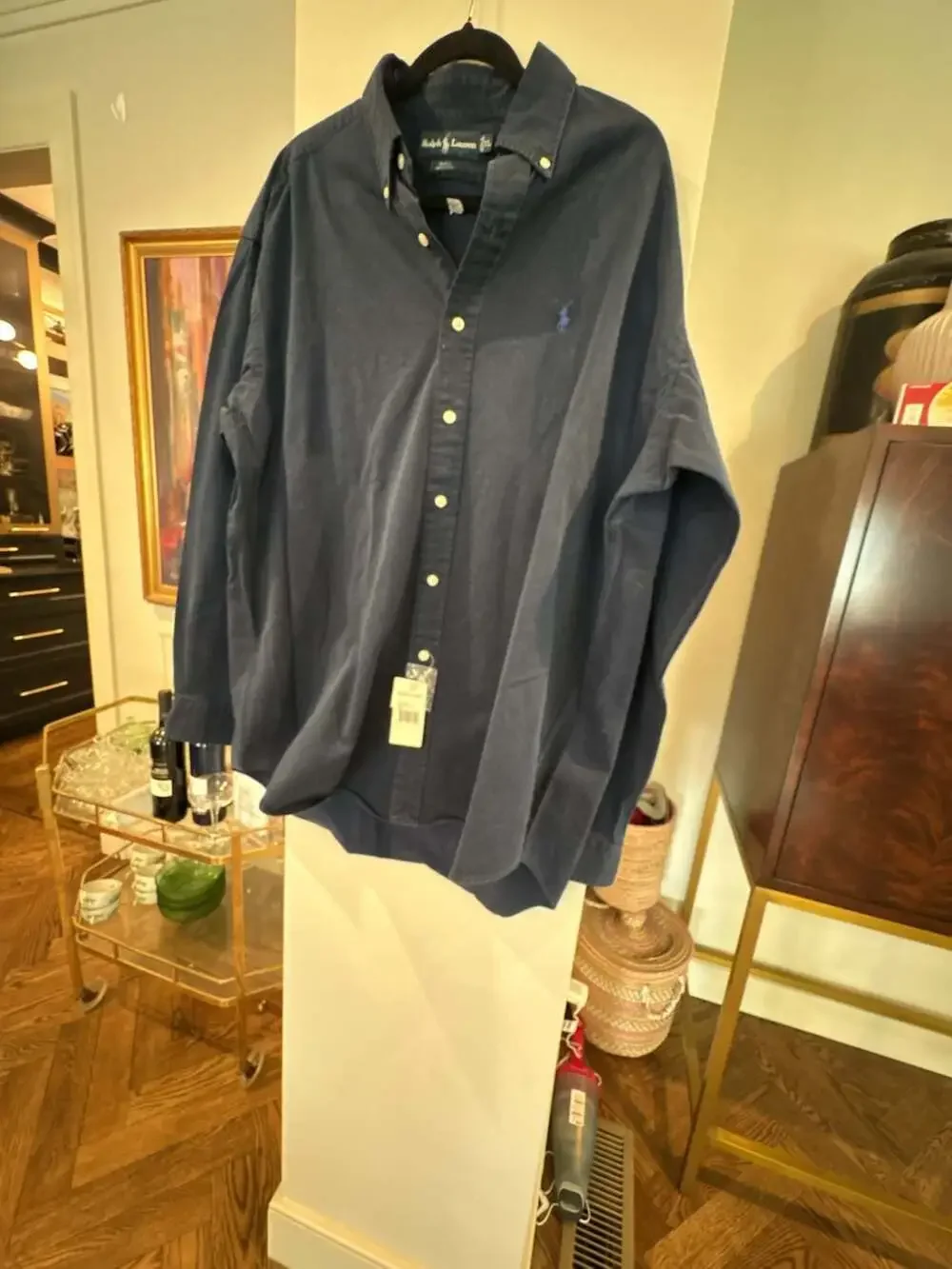 Vintage Classic Ralph Lauren Long Sleeve Polo Shirt Men's XL Blake 100% cotton